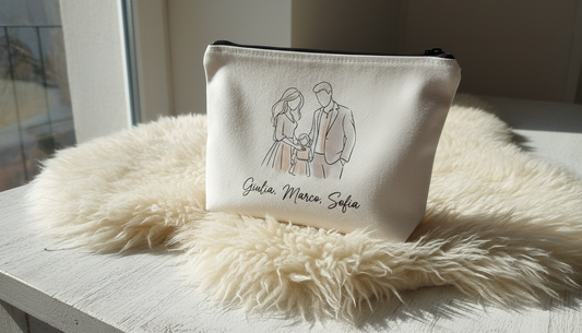 Pochette Personalizzata Line Art con Nome