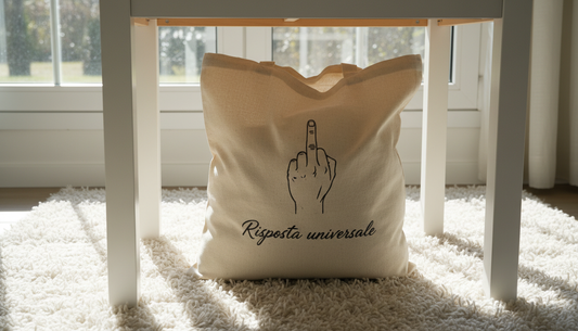 Tote Bag Personalizzata con Frase Ironica
