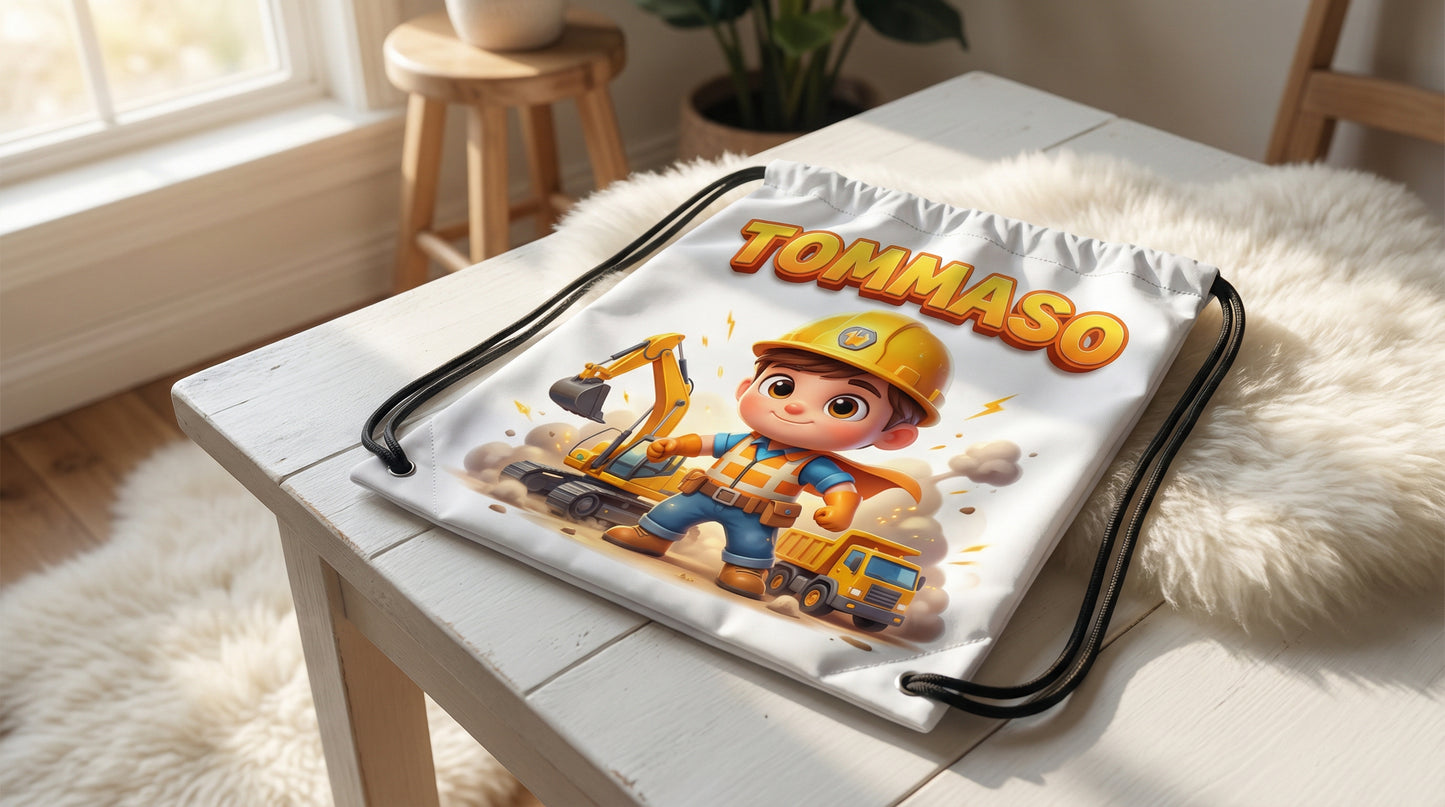 🎒 Sacchetta Cambio Personalizzata con Illustrazione