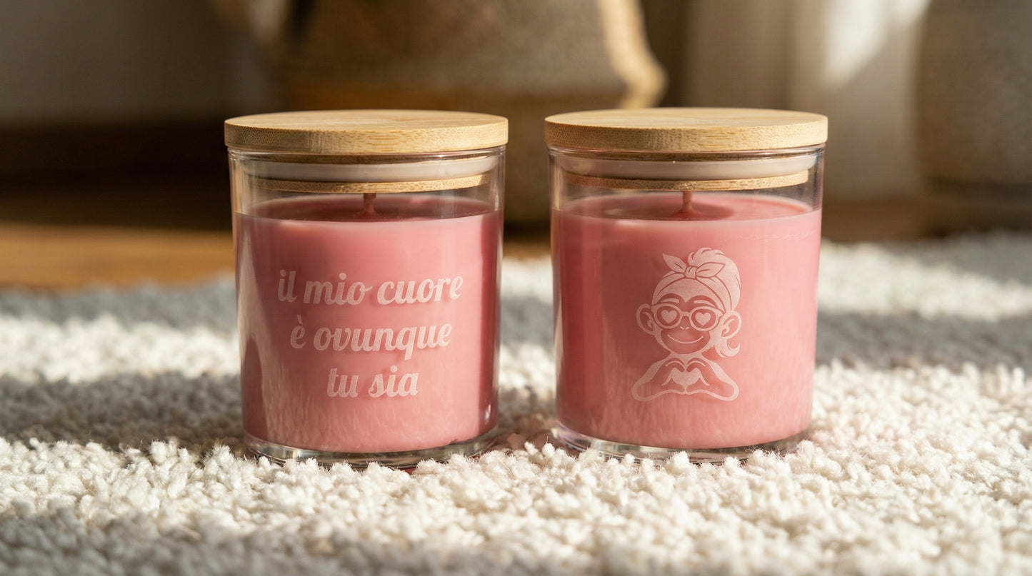 Candela “Luce di Casa” – incisa e personalizzata
