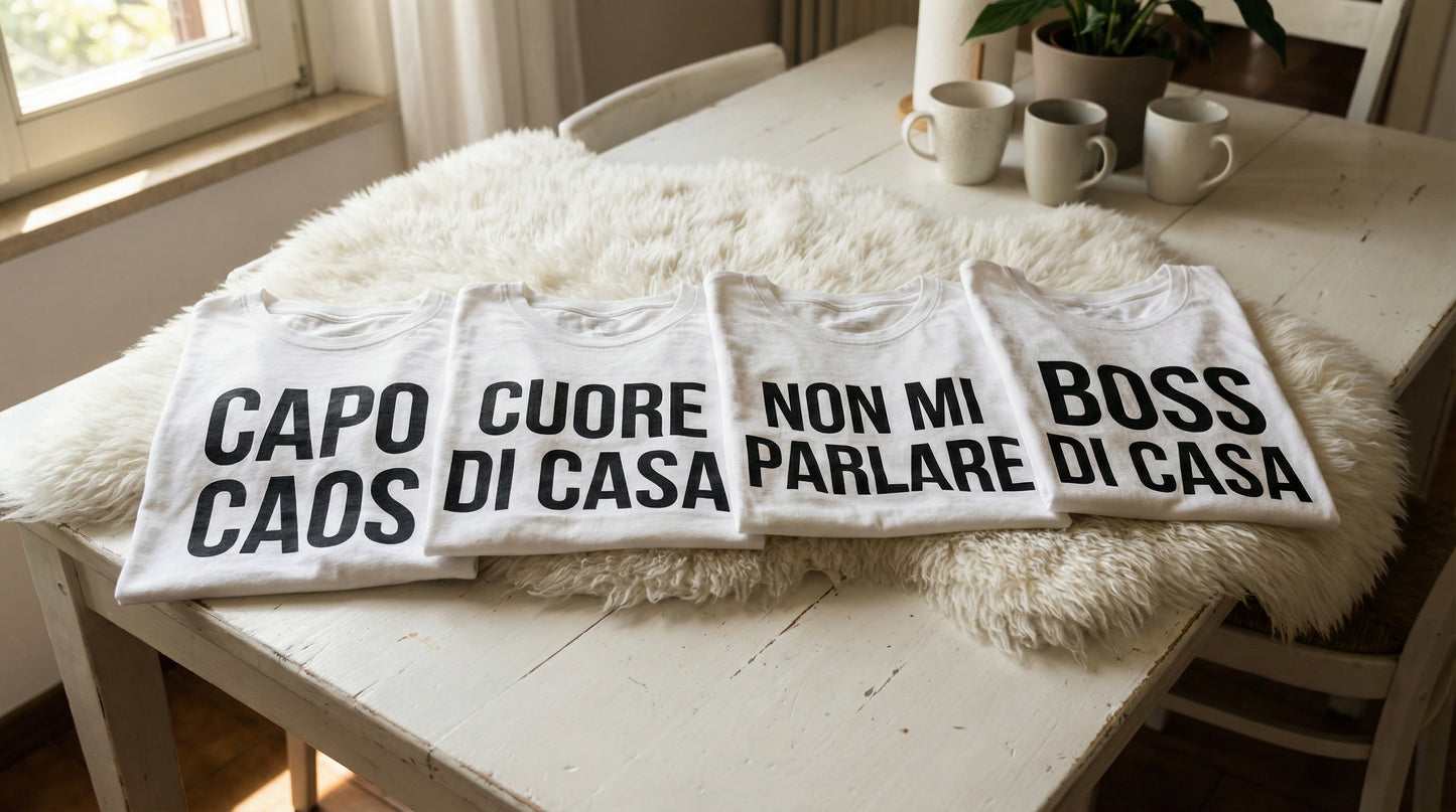 Magliette Family Matching Personalizzate – Kit Coordinato per Tutta la Famiglia | Regalo Divertente e Unico