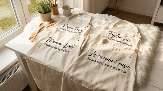 Set Grembiuli Famiglia Personalizzati