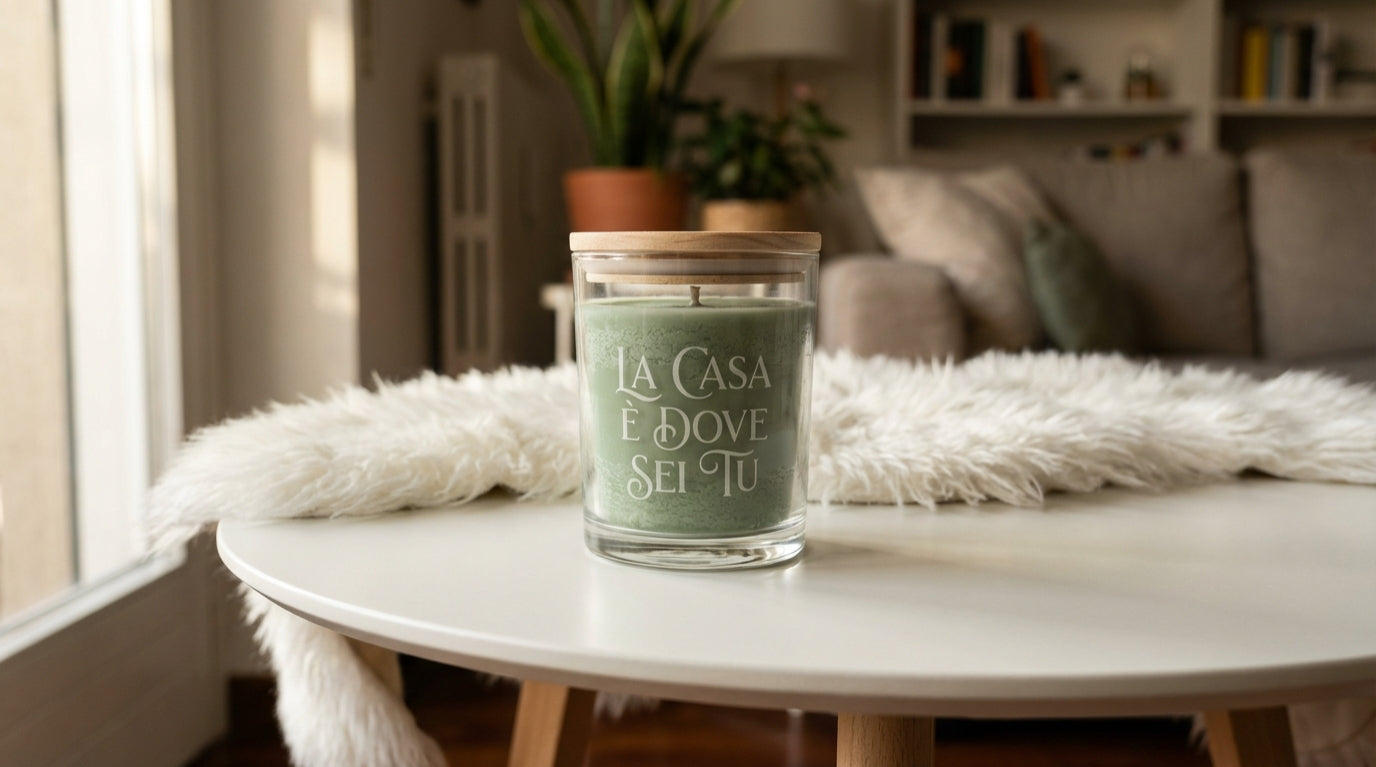 Candela “Luce di Casa” – incisa e personalizzata