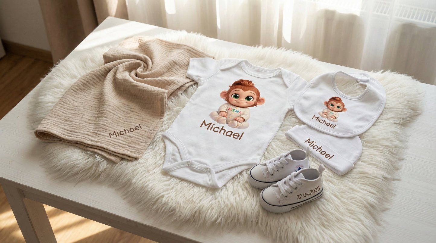 Kit nascita personalizzato + cappellino omaggio – Il primo regalo che resta per sempre