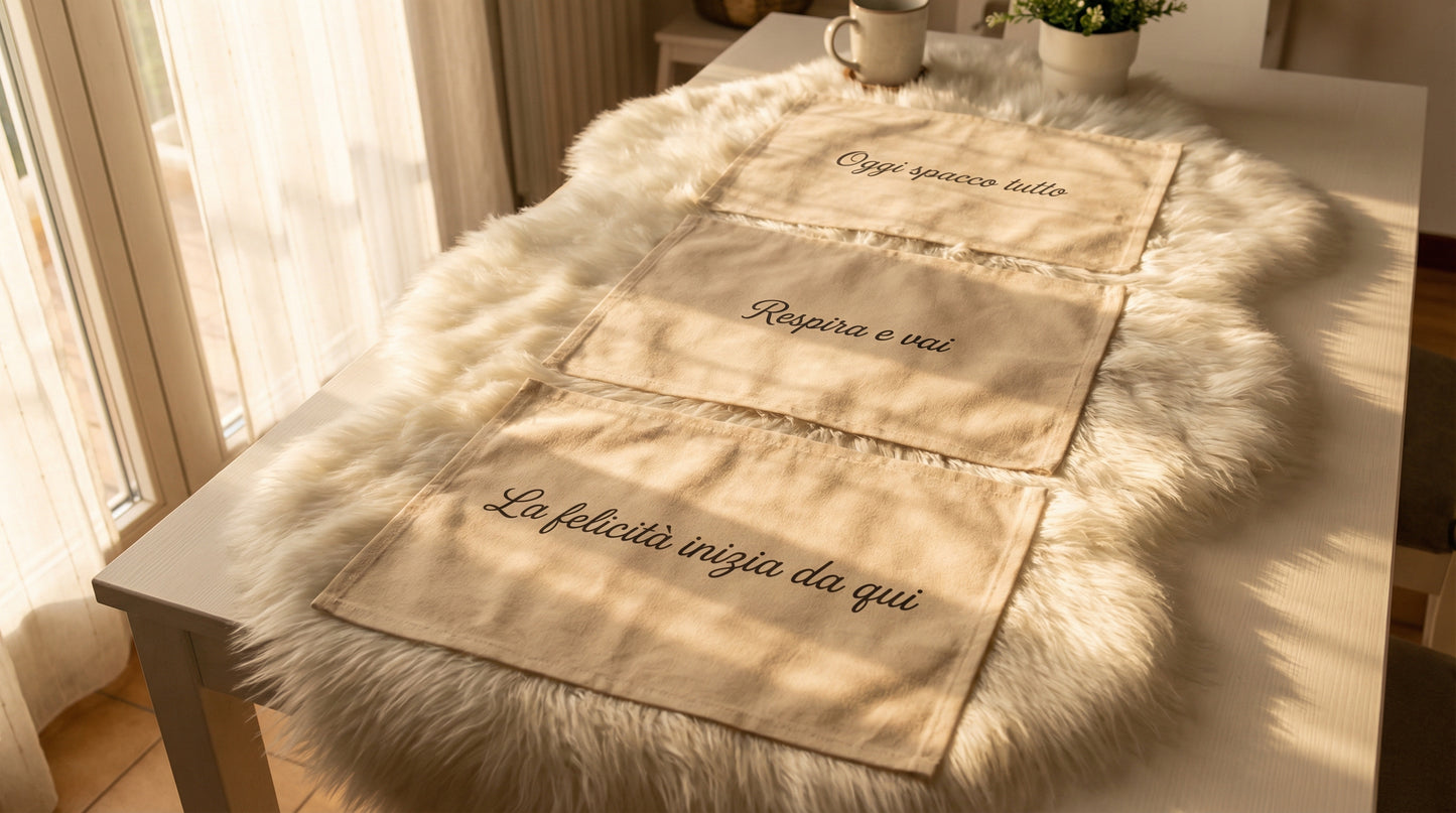 Set Colazione con Tovagliette Coordinate (2 pezzi)