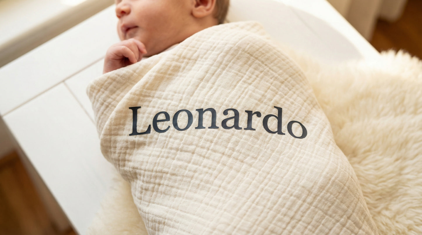 Swaddle personalizzata – il primo abbraccio