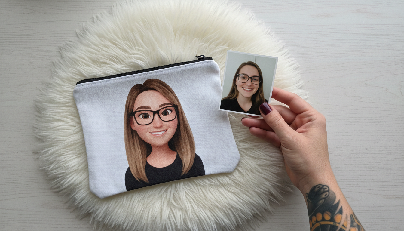 Pochette Personalizzata con Ritratto Pixar 3D da Foto