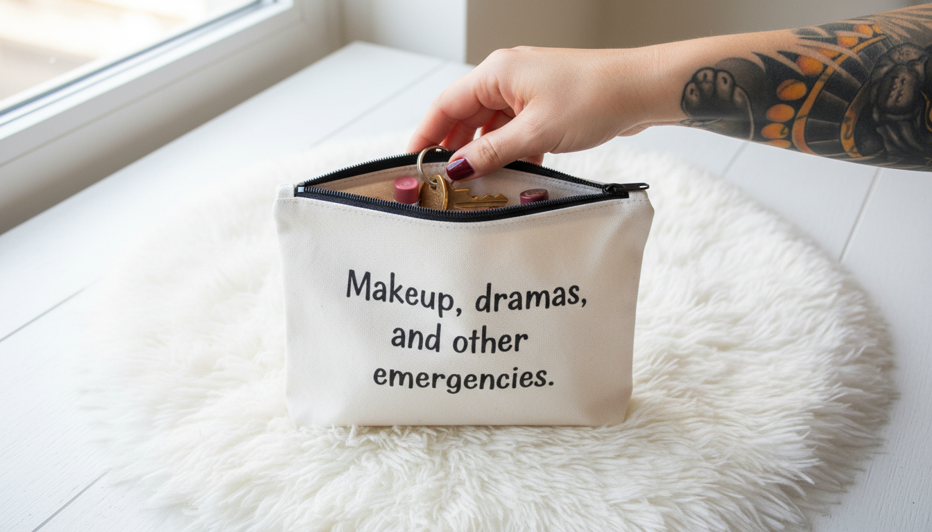 Pochette Ironica Personalizzata — Frasi Iconiche e Sarcastiche