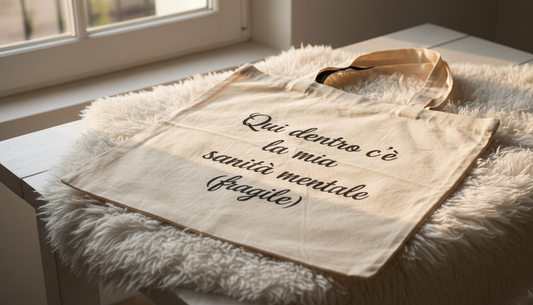 Tote Bag Personalizzata con Frase Ironica