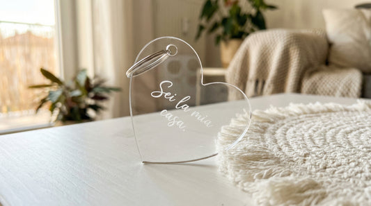 Portachiavi Plexiglass Inciso Personalizzato