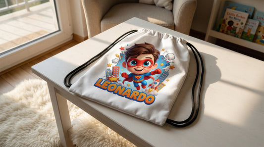 🎒 Sacchetta Cambio Personalizzata con Illustrazione