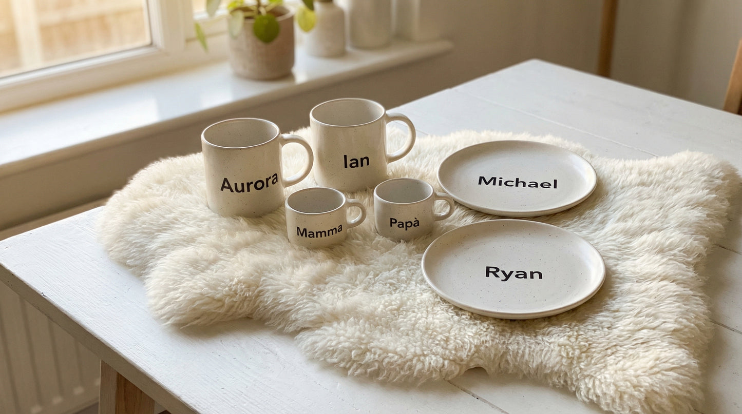 Set Colazione Famiglia Personalizzato – 4 Pezzi