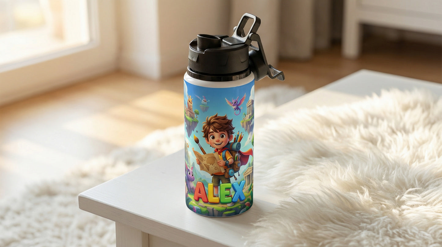 🦄 Borraccia con Grafica Personalizzata per Bambini