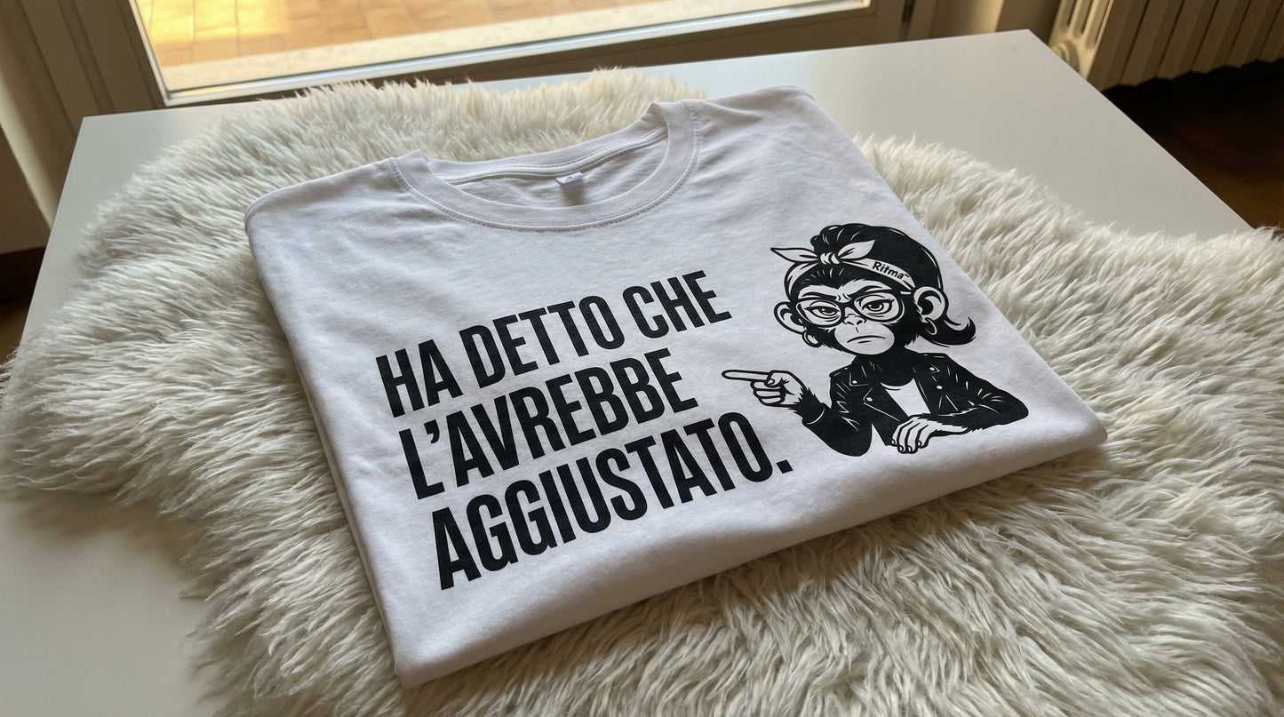 Maglietta Papà Ironica Personalizzata | T-shirt Divertente con Ritma | Regalo Festa del Papà